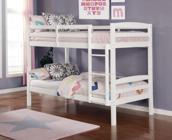 Picture of Denver White Twin/Twin Bunk Bed