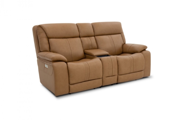 Picture of Cruise Leather Tan Loveseat