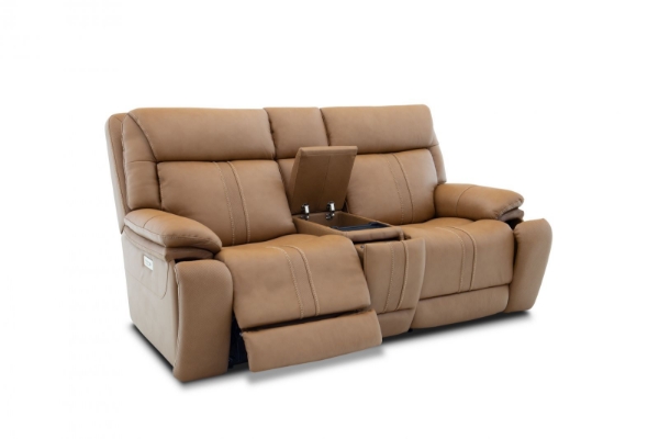 Picture of Cruise Leather Tan Loveseat