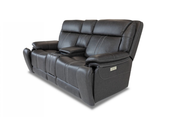 Picture of Cruise Leather Grey Loveseat