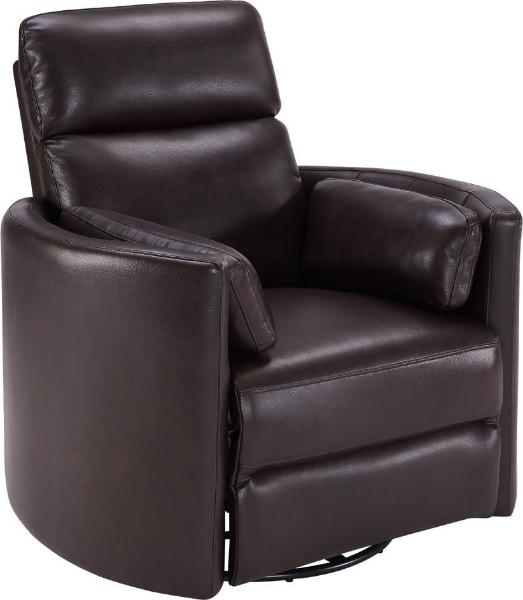 Picture of Radius Brown Leather Power Swivel Recliner