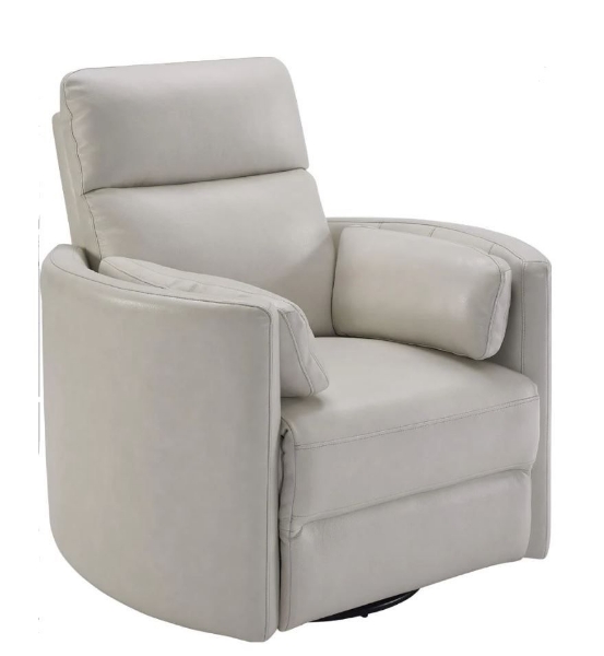 Picture of Radius Ivory Leather Power Swivel Recliner