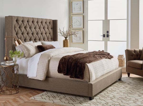 Picture of Westerly Brown King Upholstered Bed