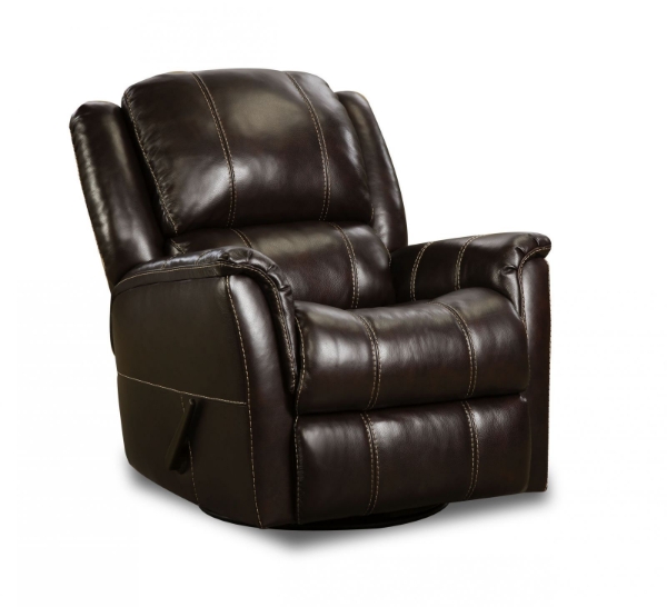 Picture of Mercury Brown Swivel Recliner