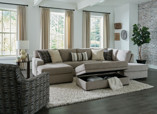 Picture of Bri Pewter Storage Ottoman