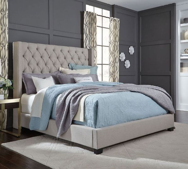 Picture of Westerly Light Grey King Upholstered Bed