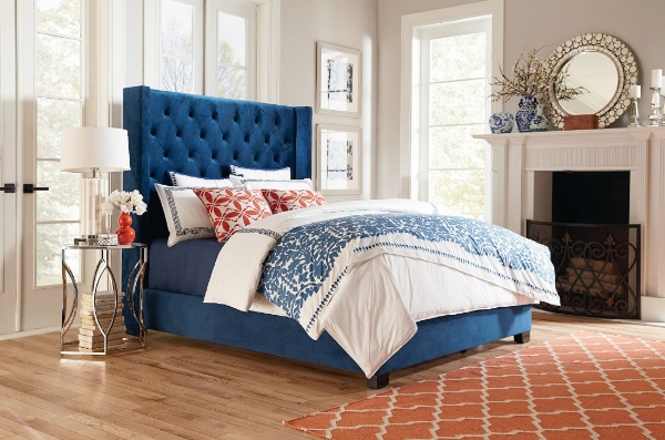 Picture of Westerly Blue King Upholstery Bed