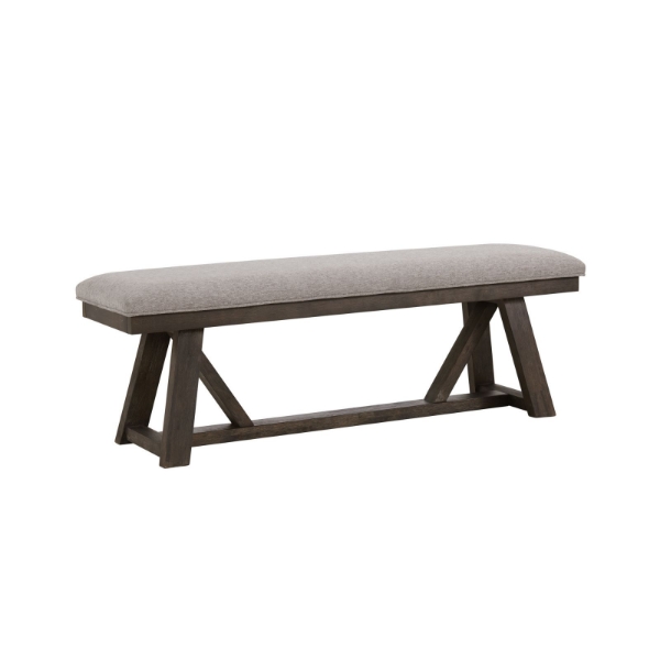 Picture of Hearst Table with 4 Upholstered Chairs & Bench