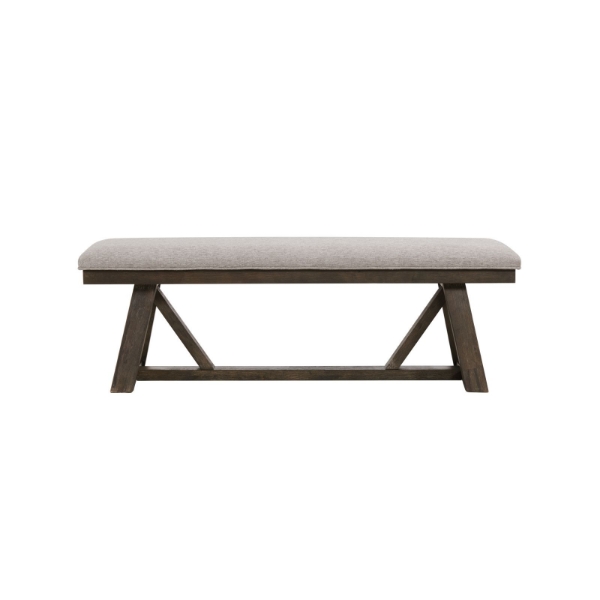 Picture of Hearst Table with 4 Upholstered Chairs & Bench