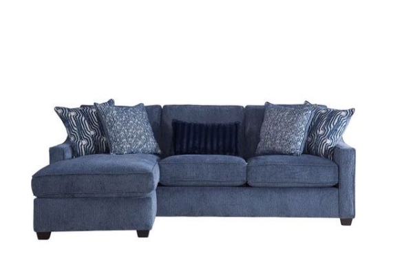 Picture of Bowmore Navy Sofa Chaise