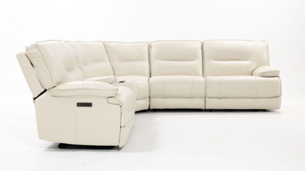 Picture of Flint II 6 Piece Cream Power Sectional