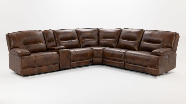 Picture of Flint II 6 Piece Brown Sectional