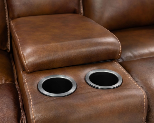 Picture of Flint II 6 Piece Brown Power Sectional RAF Chaise